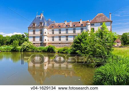 Picture - The picturesque castle of Cormatin, Burgundy, France, Europe. Fotosearch