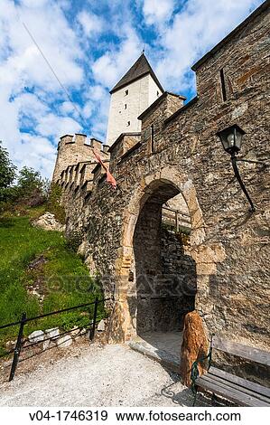 The picturesque Mauterndorf Castle, Mauterndorf, Austria, Europe View Large Photo Image Stock Photo - The picturesque Mauterndorf Castle, Mauterndorf, Austria, Europe. Fotosearch