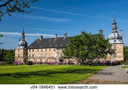 The picturesque moated castle of Lembeck, North Rhine-Westphalia, Germany, Europe View Large Photo Image Stock Image - The picturesque moated castle of Lembeck, North Rhine-Westphalia, Germany, Europe. Fotosearch