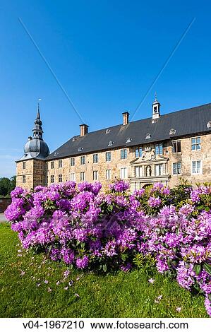 The picturesque moated castle of Lembeck, North Rhine-Westphalia, Germany, Europe View Large Photo Image Stock Image - The picturesque moated castle of Lembeck, North Rhine-Westphalia, Germany, Europe. Fotosearch