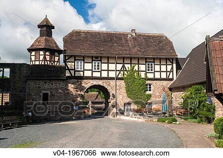 The picturesque moated castle of Wuelmersen, Hesse, Germany, Europe View Large Photo Image Stock Photograph - The picturesque moated castle of Wuelmersen, Hesse, Germany, Europe. Fotosearch