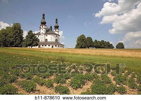 The pilgrimchurch of Kappl, near Waldsassen, Upper Palatinate, Bavaria, Germany View Large Photo Image Stock Image - The pilgrimchurch of Kappl, near Waldsassen, Upper Palatinate, Bavaria, Germany. Fotosearch