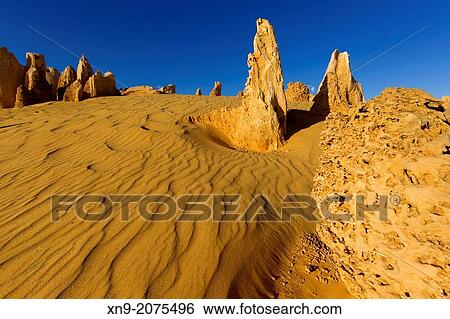 Stock Photograph - The Pinnacles, Nambung National Park, Cervantes, West Australia, Australia.. Fotosearch