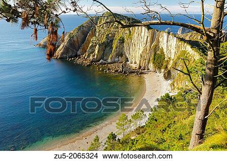 The Playa del Silencio, also known as The Gavieru, is located in the municipality of Cudillero, Asturias, Spain. View Large Photo Image Picture - The Playa del Silencio, also known as The Gavieru, is located in the municipality of Cudillero, Asturias, Spain.. Fotosearch