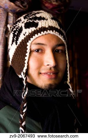 Stock Image - The population of Nepal is a mosaic of diverse ethnic groups lncluding the Thakali, Tamangs, Newar, Sherpa, Tibetans and Gurung.. Fotosearch
