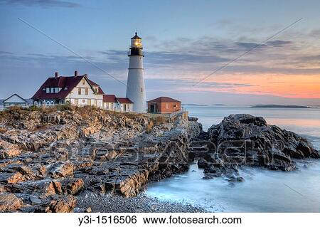The Portland Head Light, built in 1791, protects mariners entering Casco Bay. The lighthouse is located in Fort Williams Park, Cape Elizabeth, Maine, USA View Large Photo Image Stock Photograph - The Portland Head Light, built in 1791, protects mariners entering Casco Bay. The lighthouse is located in Fort Williams Park, Cape Elizabeth, Maine, USA. Fotosearch
