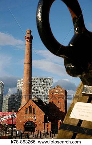 The Pump House at Albert Dock, Liverpool, England, UK View Large Photo Image Stock Photograph - The Pump House at Albert Dock, Liverpool, England, UK. Fotosearch