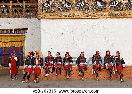 The punakha procession or serda commemorates the victory of the Bhutanese over the tibetan invaders in 1639 the 136 pazap represent the army of the shabdrung, Bhutan's greatest ruler who unified the country in the 1630s View Large Photo Image Stock Photograph - The punakha procession or serda commemorates the victory of the Bhutanese over the tibetan invaders in 1639 the 136 pazap represent the army of the shabdrung, Bhutan's greatest ruler who unified the country in the 1630s. Fotosearch