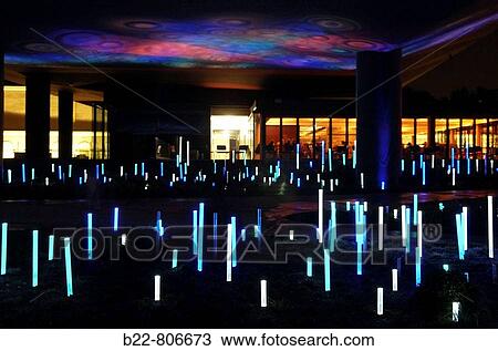 The Quai Branly Museum by architect Jean Nouvel with lighting design by artist Yann Kersale, Paris, France View Large Photo Image Stock Image - The Quai Branly Museum by architect Jean Nouvel with lighting design by artist Yann Kersale, Paris, France. Fotosearch