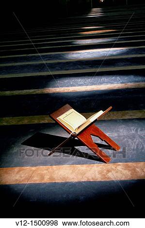 The Qur? an, Muslim Holy Book, The Grand Mosque of Kuwait, Kuwait city, Kuwait View Large Photo Image Stock Photo - The Qur? an, Muslim Holy Book, The Grand Mosque of Kuwait, Kuwait city, Kuwait. Fotosearch