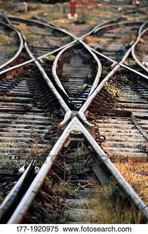 The railway track merging, Set of Points on a Railway Train Track, Pune, Maharashtra, India View Large Photo Image Stock Photography - The railway track merging, Set of Points on a Railway Train Track, Pune, Maharashtra, India. Fotosearch