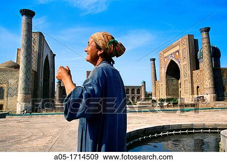 The Registan Samarkand Uzbekistan, Central Asia, Silk Road, Unesco World Heritage Site, View Large Photo Image Stock Photo - The Registan Samarkand Uzbekistan, Central Asia, Silk Road, Unesco World Heritage Site,. Fotosearch