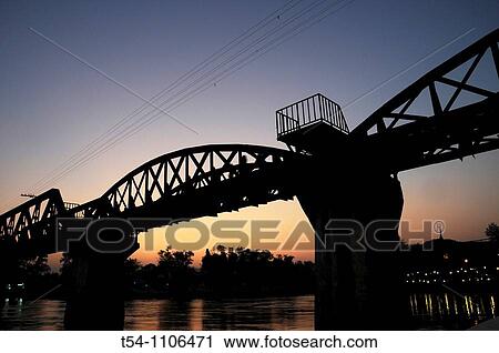 The River Kwai Bridge when the Night comes View Large Photo Image Stock Image - The River Kwai Bridge when the Night comes. Fotosearch
