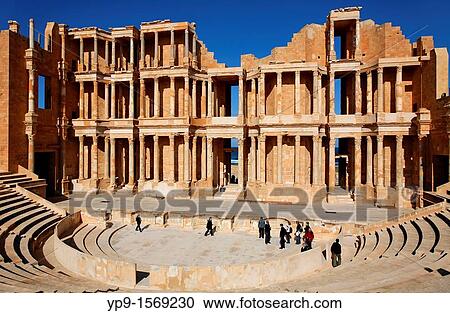 The Roman theatre at Sabratha, Libya View Large Photo Image Stock Image - The Roman theatre at Sabratha, Libya. Fotosearch