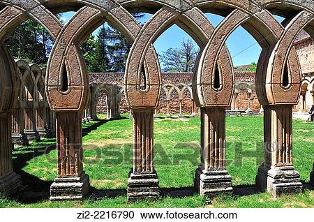 The Romanesque Monastery of San Juan de Duero, XIIth century, archs in the cloister. Soria, Spain View Large Photo Image Stock Image - The Romanesque Monastery of San Juan de Duero, XIIth century, archs in the cloister. Soria, Spain. Fotosearch