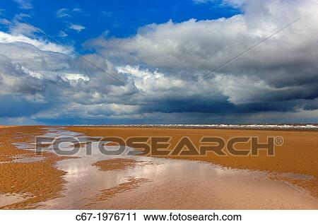 Stock Image - The Rspb Nature reserve at Titchwell Marsh Norfolk.. Fotosearch