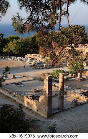 The ruins of the Doric temple in the ancient Kamiros, Rhodes Island, Greece View Large Photo Image Stock Photography - The ruins of the Doric temple in the ancient Kamiros, Rhodes Island, Greece. Fotosearch