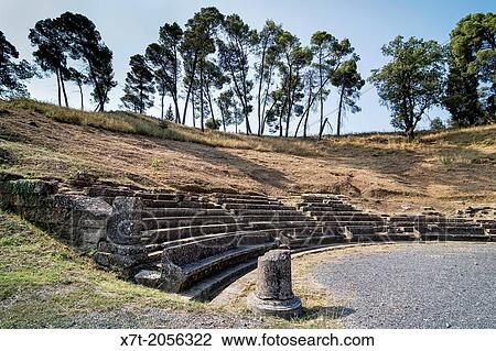 The ruins of the theatre at Ancient Megalopolis. Megalopoli, central Peloponnese, Greece. View Large Photo Image Stock Image - The ruins of the theatre at Ancient Megalopolis. Megalopoli, central Peloponnese, Greece.. Fotosearch
