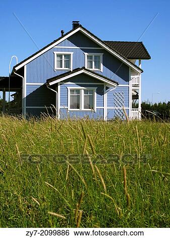 The rural house taken in Finland on summer 2010. View Large Photo Image Stock Photograph - The rural house taken in Finland on summer 2010.. Fotosearch