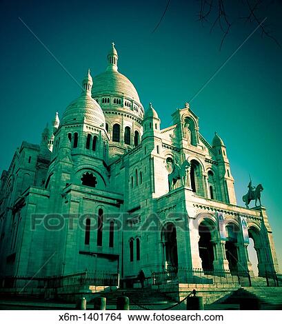 The Sacre-Coeur Basilica Montmartre Paris, France, Europe View Large Photo Image Picture - The Sacre-Coeur Basilica Montmartre Paris, France, Europe. Fotosearch