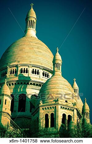 The Sacre-Coeur Basilica Montmartre Paris, France, Europe View Large Photo Image Stock Photo - The Sacre-Coeur Basilica Montmartre Paris, France, Europe. Fotosearch