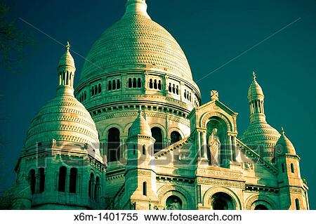 The Sacre-Coeur Basilica Montmartre Paris, France, Europe View Large Photo Image Stock Photography - The Sacre-Coeur Basilica Montmartre Paris, France, Europe. Fotosearch