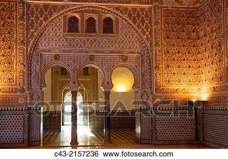 The Salon of the Ambassadors in the AlcBzar of Seville. Seville province, Andalusia, Spain. View Large Photo Image Stock Photograph - The Salon of the Ambassadors in the AlcBzar of Seville. Seville province, Andalusia, Spain.. Fotosearch