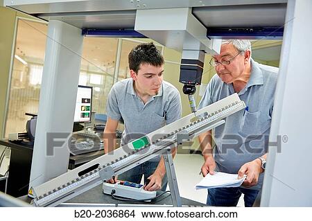 The SAT team calibrating three-dimensional machine. Calibration of CMM. Coordinate Measuring Machine. Innovative Metrology applied. Sariki Metrology. Elgoibar. Gipuzkoa. Basque Country. Spain. View Large Photo Image Picture - The SAT team calibrating three-dimensional machine. Calibration of CMM. Coordinate Measuring Machine. Innovative Metrology applied. Sariki Metrology. Elgoibar. Gipuzkoa. Basque Country. Spain.. Fotosearch