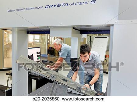 The SAT team calibrating three-dimensional machine. Calibration of CMM. Coordinate Measuring Machine. Innovative Metrology applied. Sariki Metrology. Elgoibar. Gipuzkoa. Basque Country. Spain. View Large Photo Image Stock Image - The SAT team calibrating three-dimensional machine. Calibration of CMM. Coordinate Measuring Machine. Innovative Metrology applied. Sariki Metrology. Elgoibar. Gipuzkoa. Basque Country. Spain.. Fotosearch