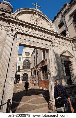 The Scuola Grande di San Giovanni Evangelista, San Polo district, Venice, Veneto, Italy, Europe. View Large Photo Image Stock Photo - The Scuola Grande di San Giovanni Evangelista, San Polo district, Venice, Veneto, Italy, Europe.. Fotosearch