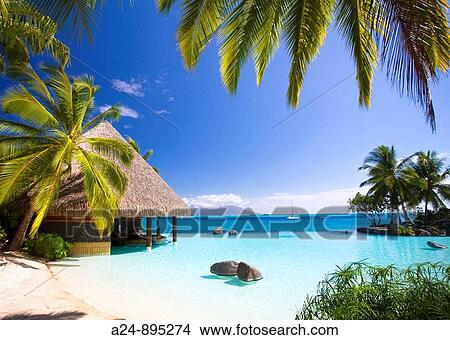 The sea at the InterContinental resort, Papeete, Tahiti Nui, Tahiti island, Society Islands, French Polynesia (May 2009) View Large Photo Image Picture - The sea at the InterContinental resort, Papeete, Tahiti Nui, Tahiti island, Society Islands, French Polynesia (May 2009). Fotosearch