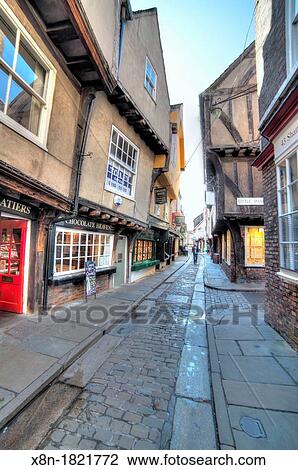 The Shambles, a medieval street, York, North Yorkshire, England, UK View Large Photo Image Stock Image - The Shambles, a medieval street, York, North Yorkshire, England, UK. Fotosearch