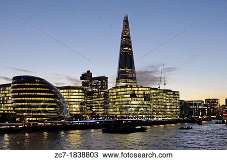 The Shard viewed from across River Thames at night London England View Large Photo Image Stock Image - The Shard viewed from across River Thames at night London England. Fotosearch