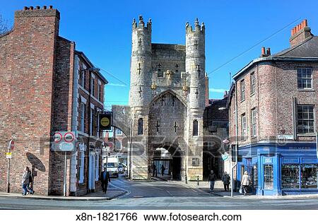 The southern entrance to York, Micklegate Bar, York, North Yorkshire, England, UK View Large Photo Image Stock Photograph - The southern entrance to York, Micklegate Bar, York, North Yorkshire, England, UK. Fotosearch