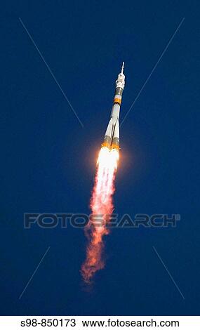 The Soyuz TMA-13 spacecraft, carrying Expedition 18 Commander Michael Fincke, Flight Engineer Yury V. View Large Photo Image Stock Image - The Soyuz TMA-13 spacecraft, carrying Expedition 18 Commander Michael Fincke, Flight Engineer Yury V.. Fotosearch