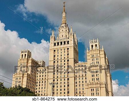 The Stalin building - Red Gates Building, one of the Seven Sisters buildings, Moscow, Russia View Large Photo Image Stock Photography - The Stalin building - Red Gates Building, one of the Seven Sisters buildings, Moscow, Russia. Fotosearch