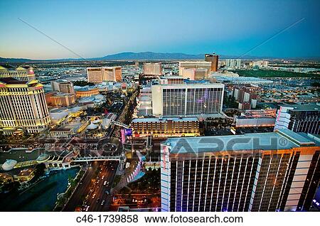 Stock Photo - The Strip Las Vegas Boulevard, Las Vegas, Nevada, USA.. Fotosearch