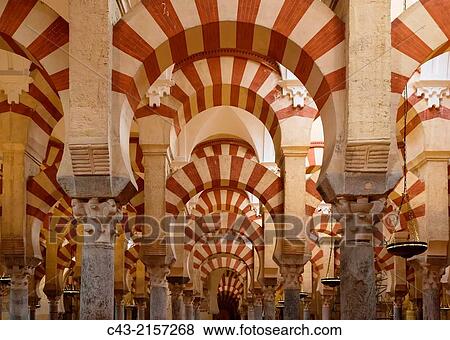 The stunning forest of pillars in C? rdoba's world-famous Mezquita was completed within a year in 785. C? rdoba, C? rdoba province, Andalusia, Spain. View Large Photo Image Stock Photo - The stunning forest of pillars in C? rdoba's world-famous Mezquita was completed within a year in 785. C? rdoba, C? rdoba province, Andalusia, Spain.. Fotosearch