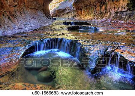The Subway is aglow during the spring run off at Zion National Park View Large Photo Image Stock Image - The Subway is aglow during the spring run off at Zion National Park. Fotosearch