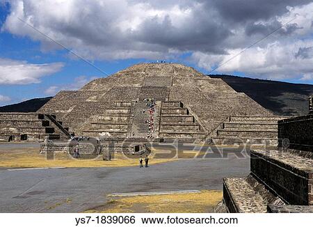 The Sun Pramid in Teotihuacan, the archaeological site 50 km northeast of Mexico City, Mexico, Central America View Large Photo Image Stock Photograph - The Sun Pramid in Teotihuacan, the archaeological site 50 km northeast of Mexico City, Mexico, Central America. Fotosearch