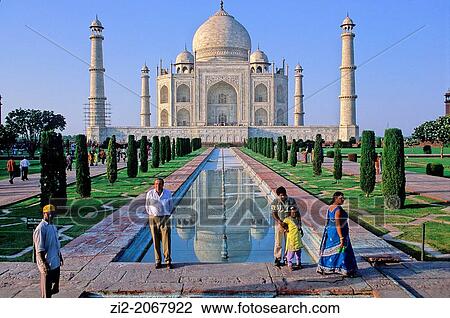 Stock Image - The Taj Mahal, Agra, Uttar Pradesh State, India. Fotosearch