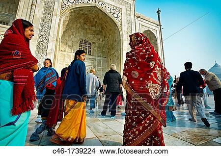 The Taj Mahal, mausoleum of the Empress Mumtaz Mahal Agra India. View Large Photo Image Picture - The Taj Mahal, mausoleum of the Empress Mumtaz Mahal Agra India.. Fotosearch