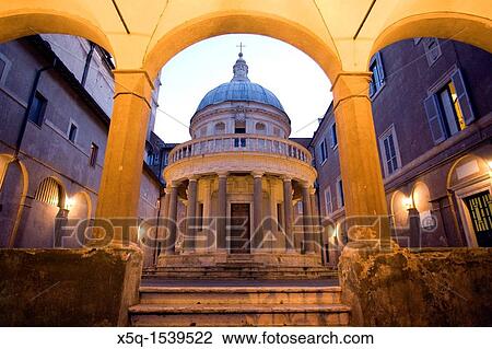 The tempietto of San Pietro in Montorio, by Bramante, Rome View Large Photo Image Stock Image - The tempietto of San Pietro in Montorio, by Bramante, Rome. Fotosearch