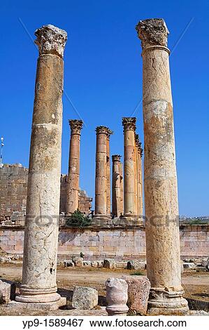 The Temple of Artemis at Gerasa, Jerash, Jordan View Large Photo Image Stock Photo - The Temple of Artemis at Gerasa, Jerash, Jordan. Fotosearch
