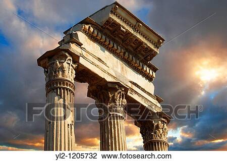 The Temple of Castor and Pollux, The Forum Rome View Large Photo Image Stock Image - The Temple of Castor and Pollux, The Forum Rome. Fotosearch