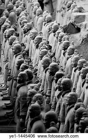 The Terracotta Army, an ancient collection of sculptures depicting the armies of Qin Shi Huang, the First Emperor of China, in Xi? an, Shaanxi, China. View Large Photo Image Stock Photograph - The Terracotta Army, an ancient collection of sculptures depicting the armies of Qin Shi Huang, the First Emperor of China, in Xi? an, Shaanxi, China.. Fotosearch
