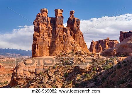 The Three Gossips, Arches National Park Utah USA View Large Photo Image Stock Image - The Three Gossips, Arches National Park Utah USA. Fotosearch