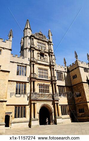 The Tower of The Five Orders at The Old Bodleian Library, Oxford, England, UK View Large Photo Image Picture - The Tower of The Five Orders at The Old Bodleian Library, Oxford, England, UK. Fotosearch