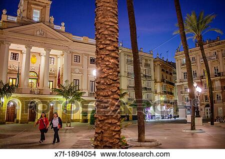 The Town hall in the San Juan de Dios square CBdiz, Andalusia, Spain View Large Photo Image Picture - The Town hall in the San Juan de Dios square CBdiz, Andalusia, Spain. Fotosearch
