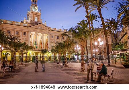 The Town hall in the San Juan de Dios square CBdiz, Andalusia, Spain View Large Photo Image Stock Photo - The Town hall in the San Juan de Dios square CBdiz, Andalusia, Spain. Fotosearch